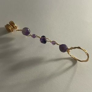 Handmade Amethyst Smoke Ring By PR Artisan